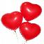 Vând baloane cu heliu în formă de inimă pentru Valentine s Day