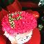 Trandafiri roz in cutie de lux